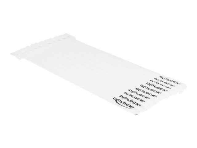 DELOCK Klett-Kabelbinder L 200 x B 12mm weiss - Detailansicht