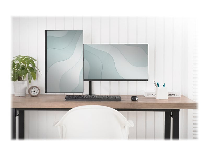 DIGITUS Dual Monitor Klemm-Halterung Seitenansicht