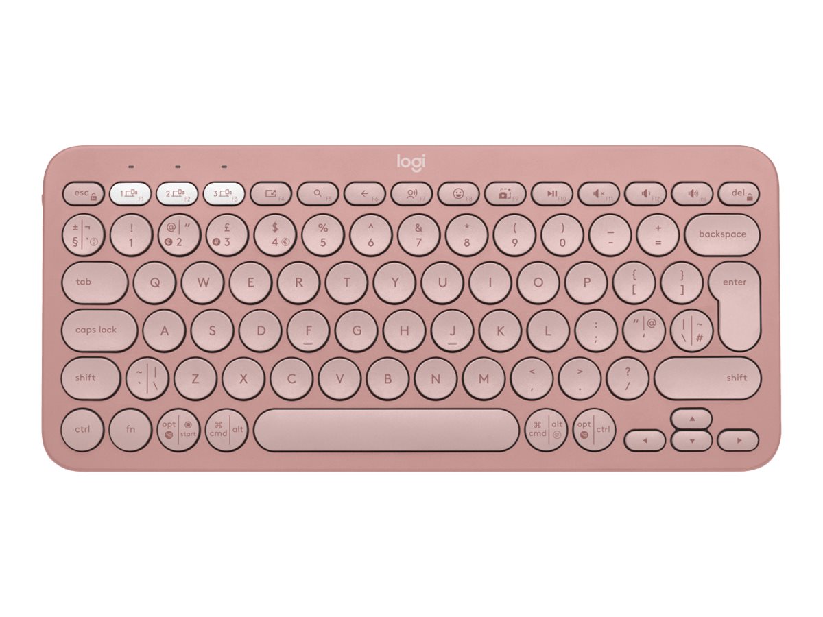 LOGITECH Pebble Keys 2 K380s - TONAL ROSE - (UK) - BT - N/A - INTNL-973 - UNIVERSAL