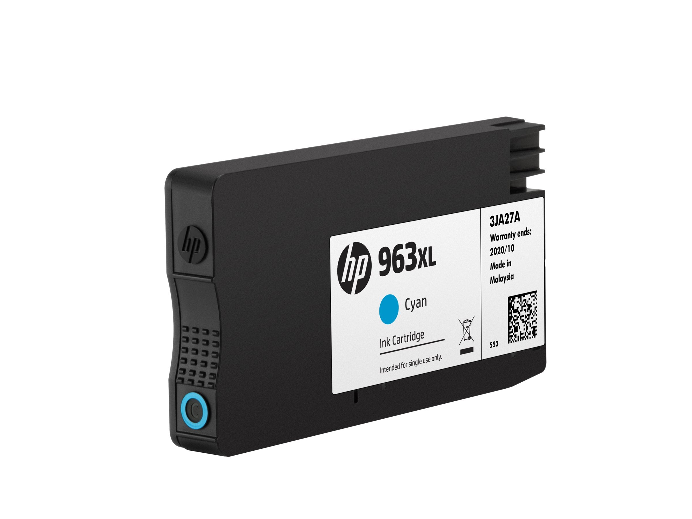 HP 963XL High Yield Cyan Original Ink Cartridge Vorderansicht