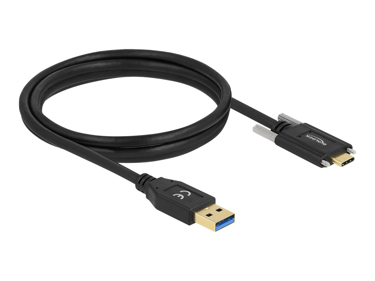 DELOCK SuperSpeed USB 3.2 Gen 1 Kabel Typ-A zu USB Type-C Stecker Vorderansicht
