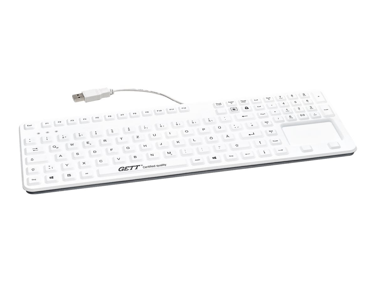 GETT GCQ Cleantype Prime Panel+ Silikon Tastatur mit Touchpad