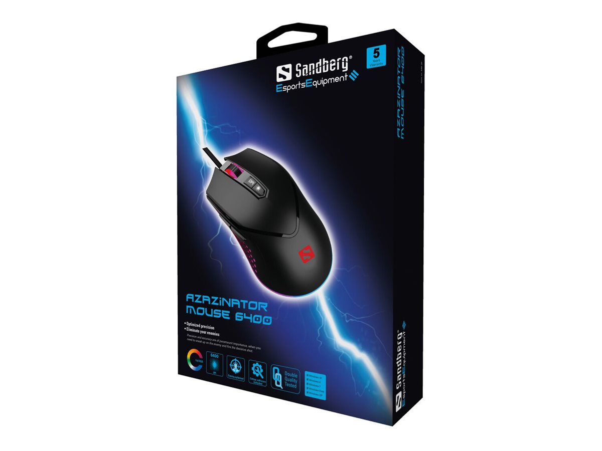 SANDBERG Azazinator Mouse 6400 Seitenansicht