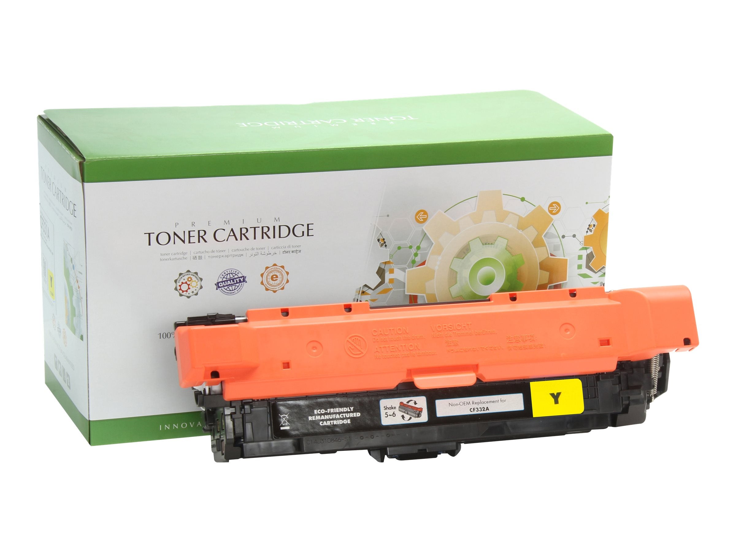 STATIC Tonerpatrone HP CF332A gelb Vorderansicht