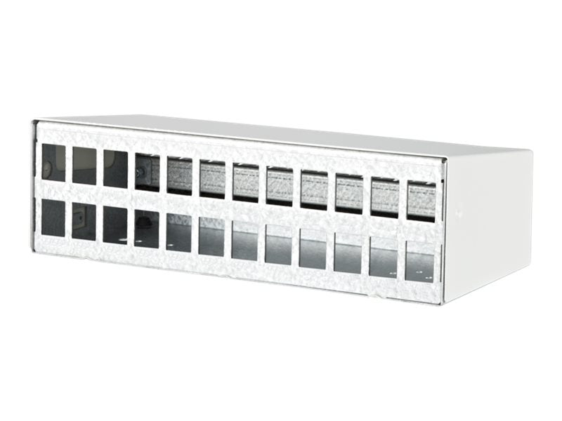 METZ CONNECT Keystone AP-Gehäuse 24 Port Vorderansicht
