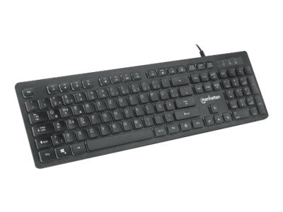 LED-Hintergrundbeleuchtung der MANHATTAN Ultraflachen USB-Gaming-Tastatur