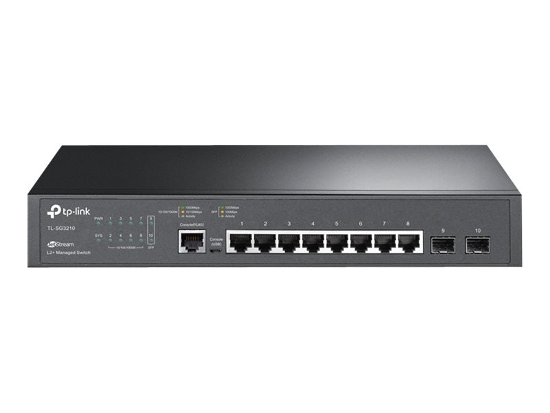 TP-LINK SG3210 Omada 8-Port Gigabit L2+ Managed Switch - Vorderansicht