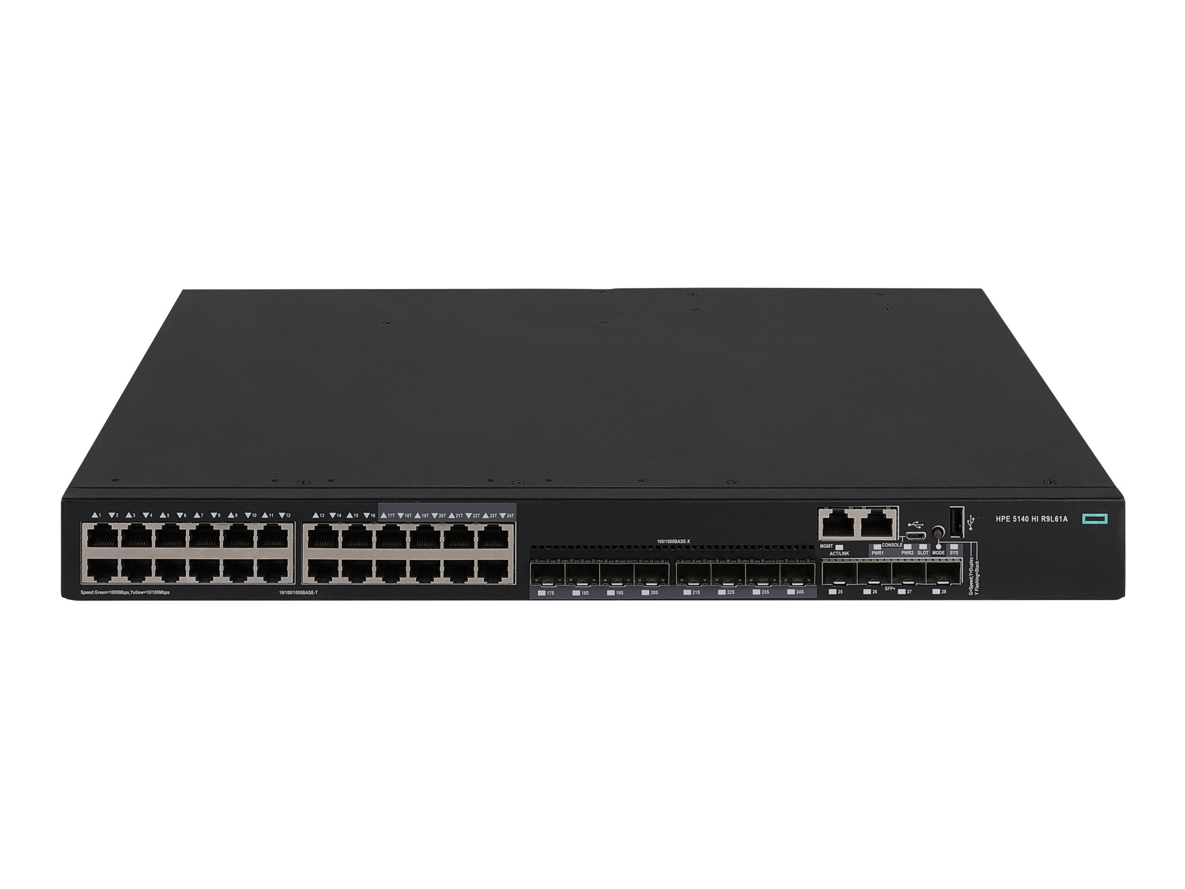 ARUBA HPE FlexNetwork 5140HI Switch Vorderansicht