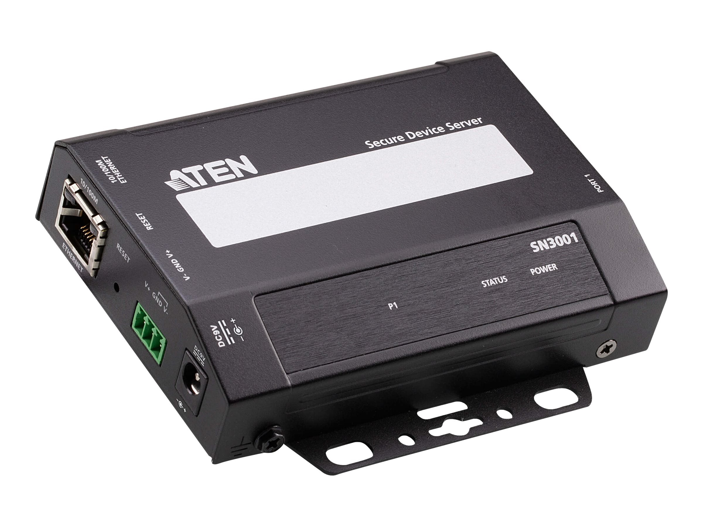 ATEN SN3001 1-Port RS-232 Secure Device Server - Vorderansicht