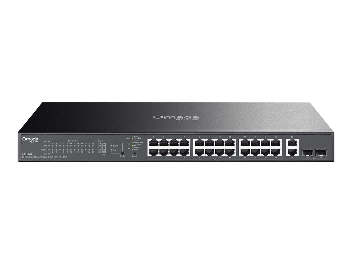 TP-LINK ES228GP Omada 28-Port Gigabit Easy Managed Switch - Vorderansicht