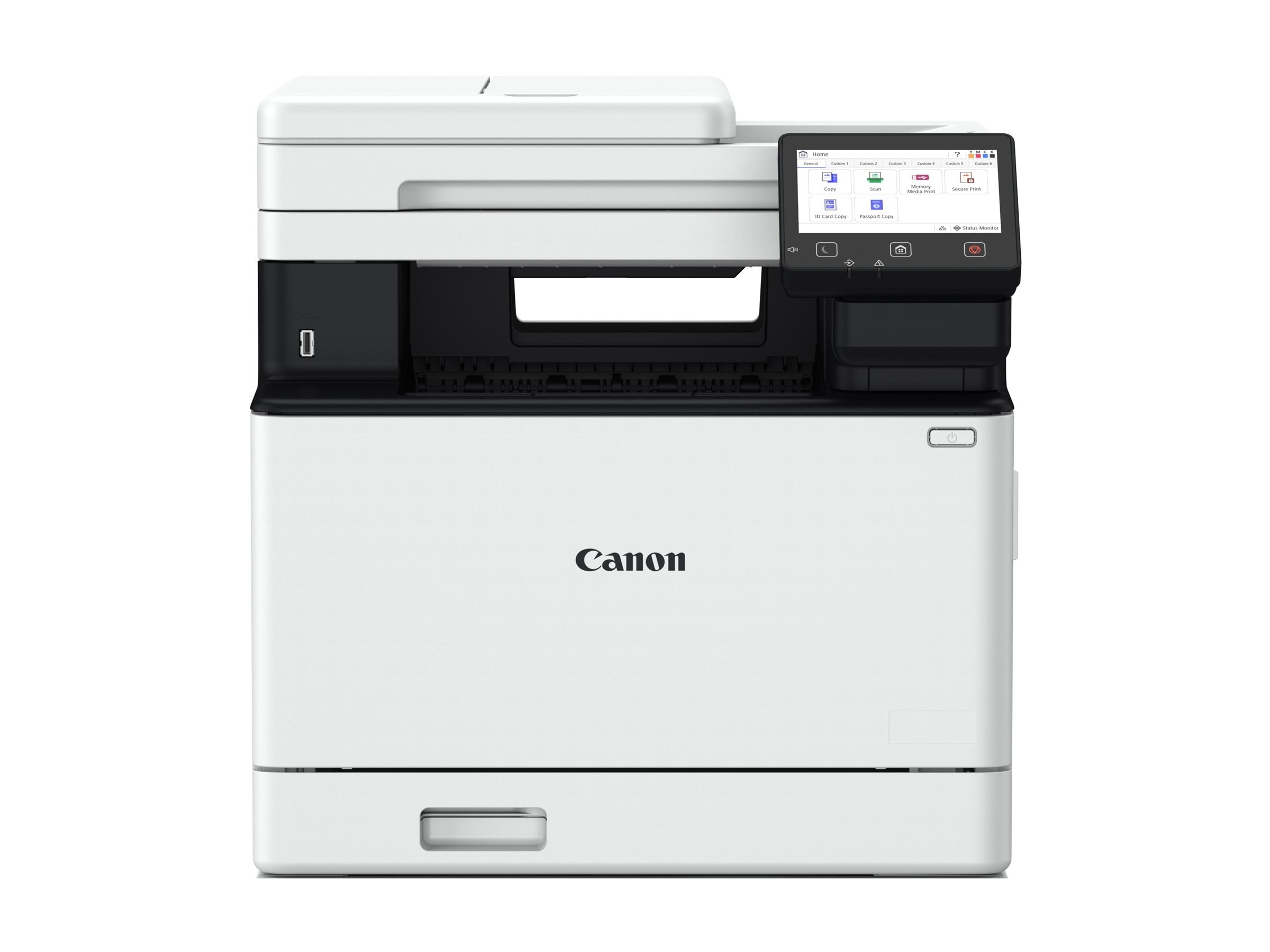Detailansicht des 5-Zoll-Touchscreens des CANON MF752Cdw II