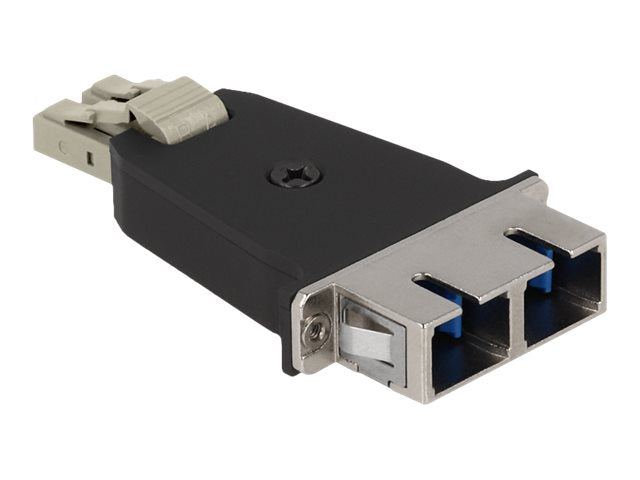 DELOCK LWL Hybrid Kupplung LC Duplex Stecker zu SC Duplex Buchse beige