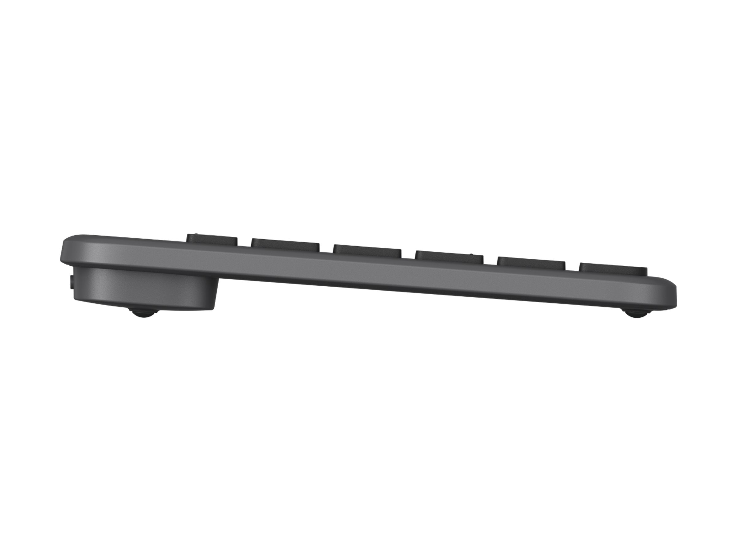 LOGITECH Slim Solar+ Keyboard Graphite (CH) Vorderansicht