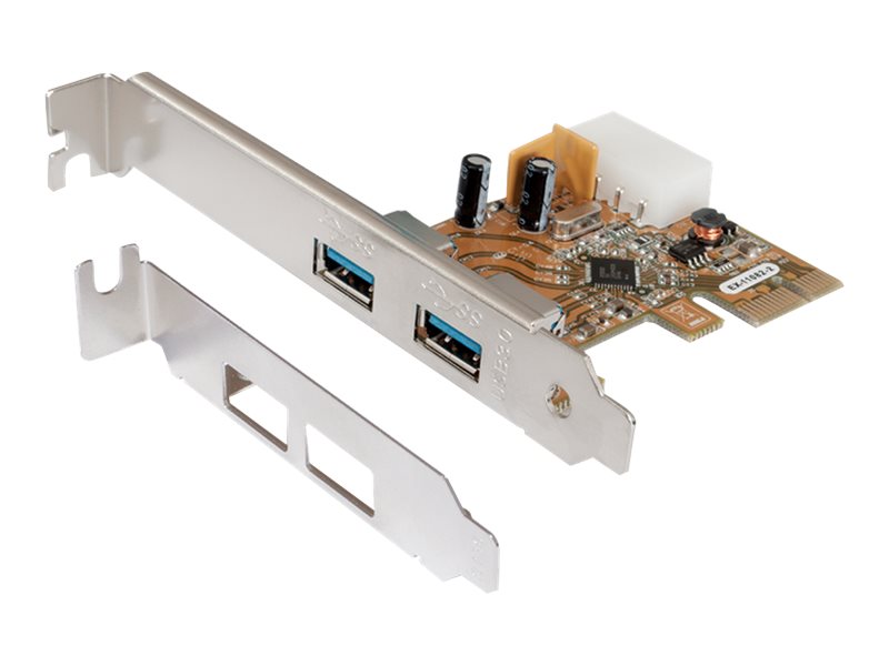 EXSYS EX-11082-2 USB 3.2 Gen1 PCIe 2x USB 3.0 extern - Vorderansicht