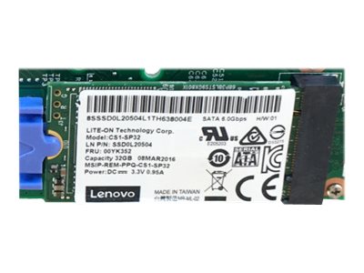 LENOVO DCG ThinkSystem M.2 CV1 32GB SATA 6Gb Non-Hot-Swap SSD - Vorderansicht