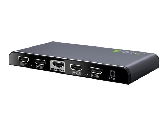 TECHLY HDMI2.0 Splitter Schwarz Detailansicht