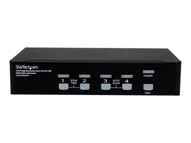 STARTECH.COM 4 Port Dual Link DVI USB KVM Switch - Vorderansicht