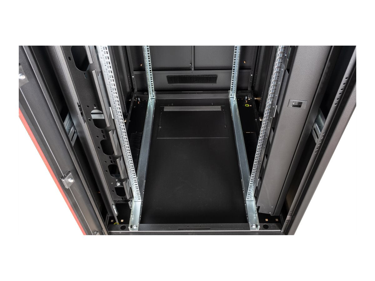 ROLINE Netzwerkschrank Pro 48,26cm 19Zoll 26 HE 800x1000 BxT Glastür schwarz - Vorderansicht