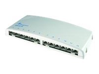 TELEGÄRTNER Mini-Verteiler MPD12 Kat.6A Class EA für Wandmontage 12 Ports