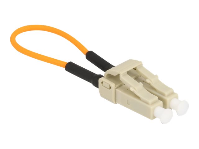 DELOCK LWL Loopback Adapter LC/OM2 Multimode beige - Vorderansicht