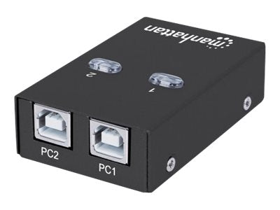 MANHATTAN 2-Port USB 2.0-Umschalter mit Kabel