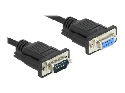 DELOCK Seriell Kabel RS-232 Sub-D9 Stecker zu Buchse 10m - Verpackung