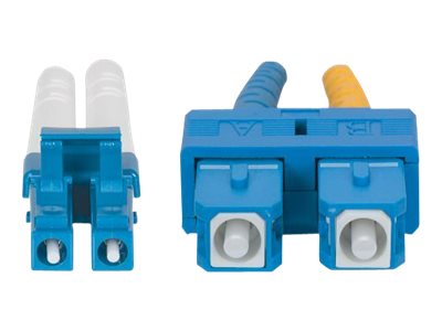 INTELLINET LWL Kabel LC/SC OS2 2m gelb 9/125um Duplex Singlemode - Anschlussansicht