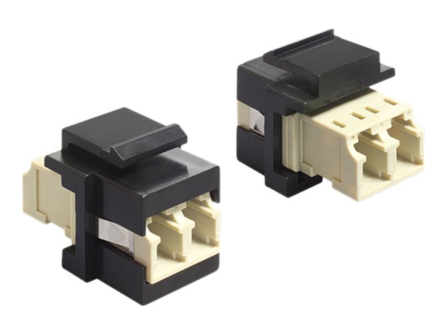 DELOCK Keystone Modul LC Duplex Buchse Vorderansicht