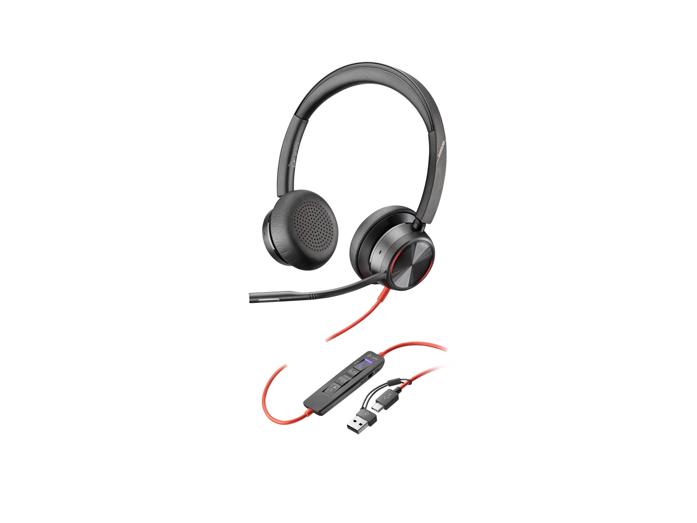 HP Poly Blackwire 8225 Headset mit Adapter