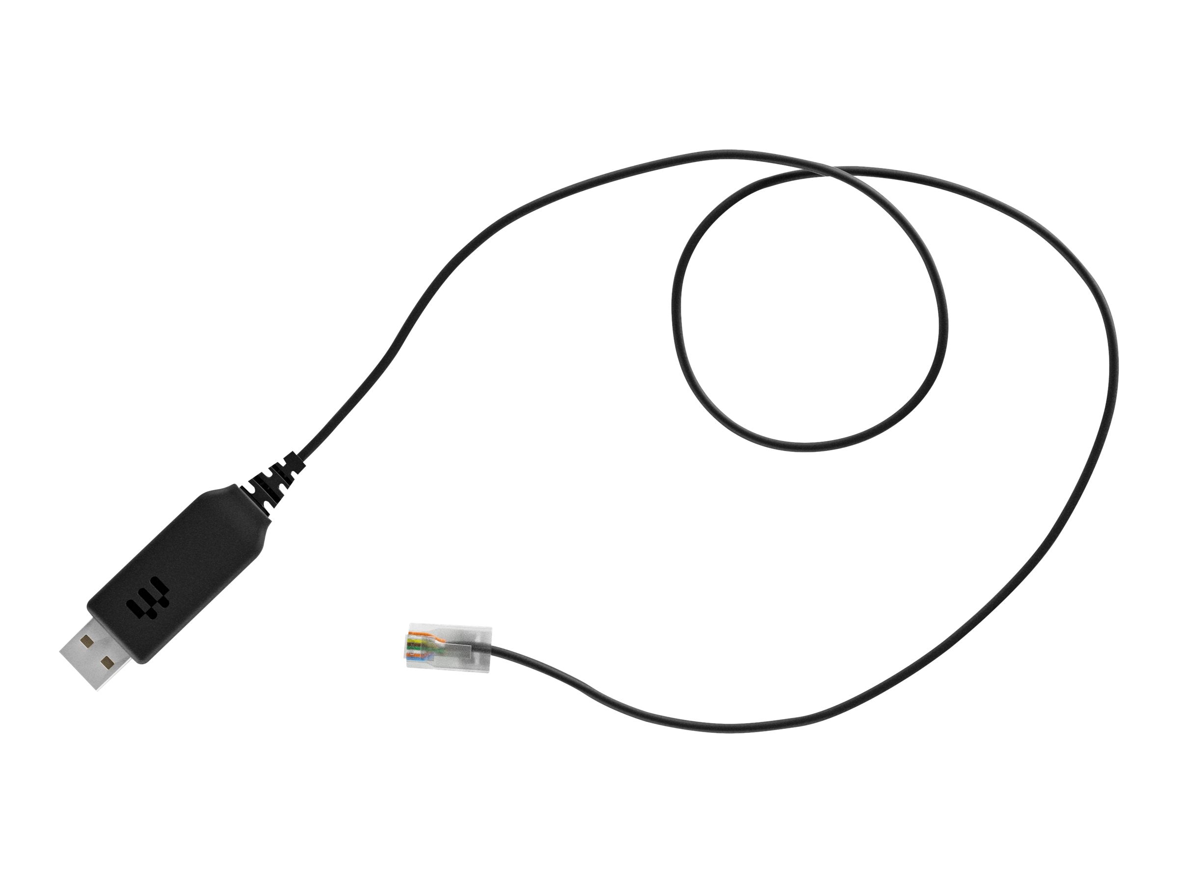 EPOS CEHS-CI 02 DHSG Adapterkabel RJ-9 auf USB-A Vorderansicht