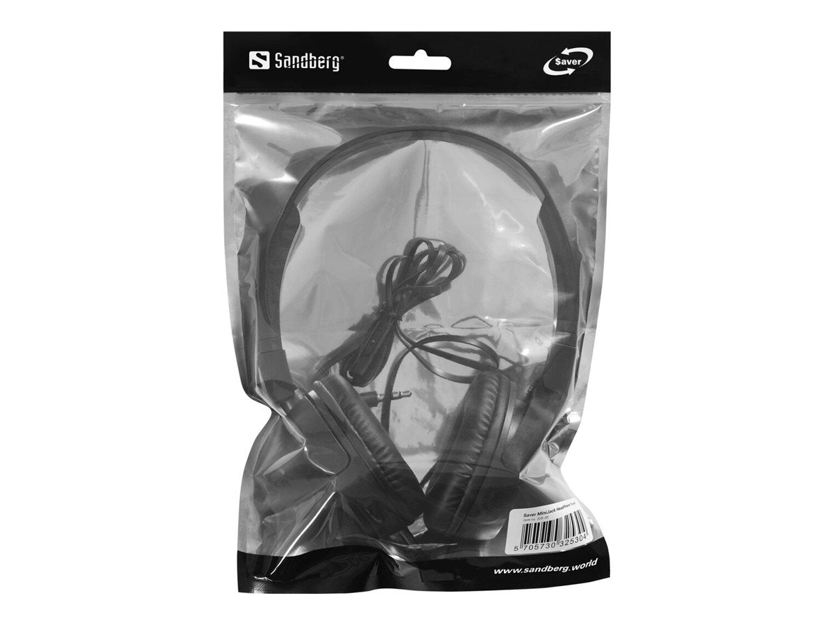 SANDBERG Saver MiniJack Headphone Travel - Vorderansicht
