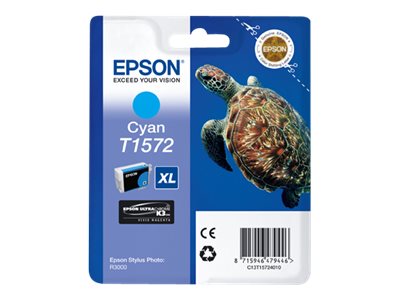 EPSON T1572 Tinte cyan Verpackung