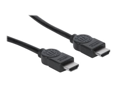 MANHATTAN High Speed HDMI-Kabel ARC 3D 4K30Hz HDMI-Stecker auf HDMI-Stecker geschirmt schwarz 15m