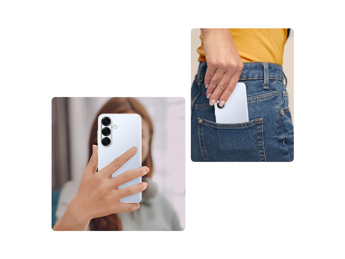 Vorderansicht der SAMSUNG Clear Case Galaxy S25 Transparent