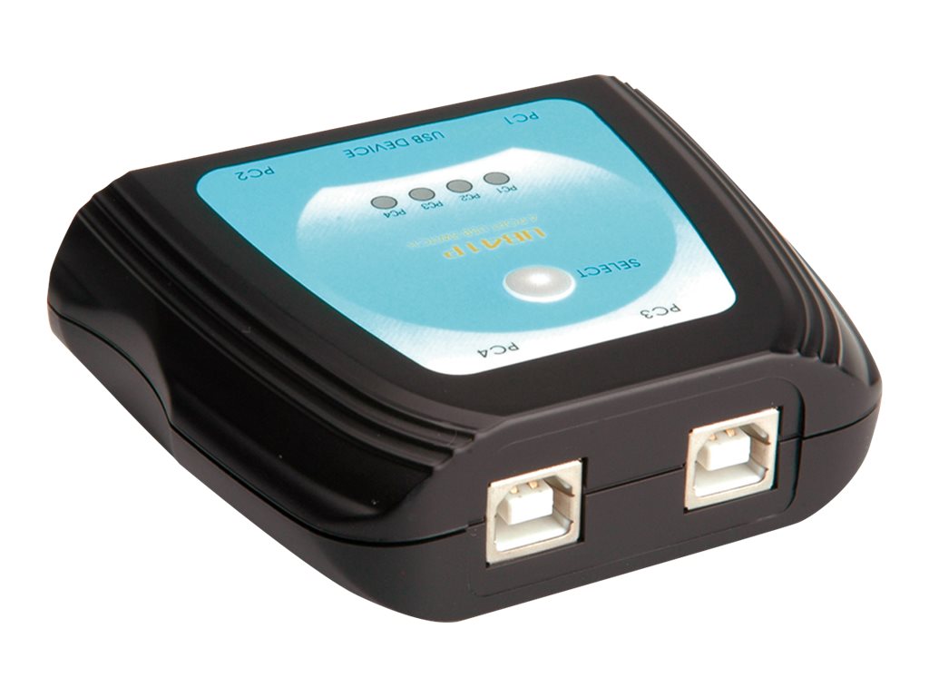 VALUE Manueller USB 2.0 Druckerswitch 4fach Detailansicht