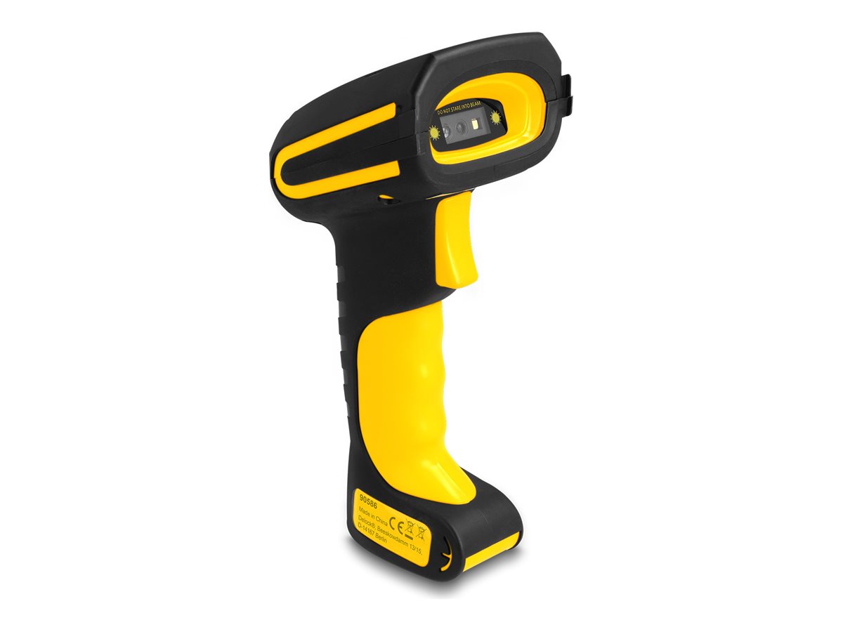 DELOCK Industrie Barcode Scanner 1D und 2D fur 433mHz oder Bluetooth mit induktiver Ladestation