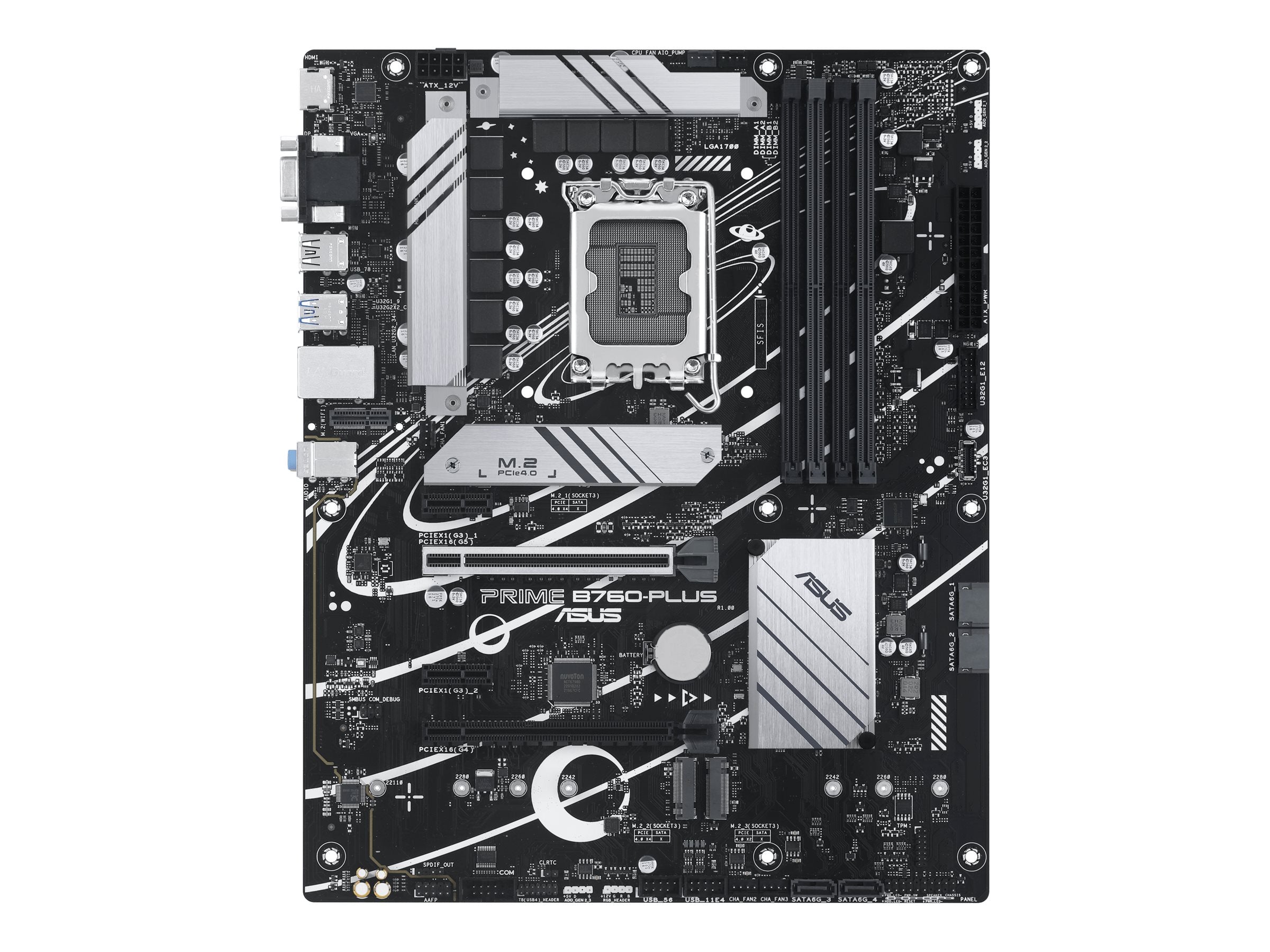 ASUS PRIME B760M-A D4-CSM Motherboard Vorderansicht