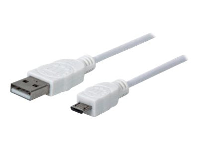 MANHATTAN Hi-Speed USB Micro-B Anschlusskabel USB 2.0 Typ A Stecker - Micro-B Stecker 480 Mbps 1