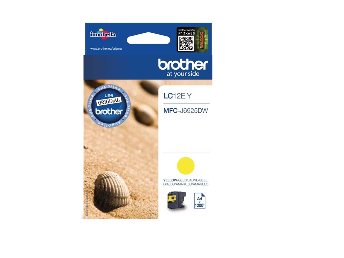 BROTHER LC12EY Tinte gelb Vorderansicht