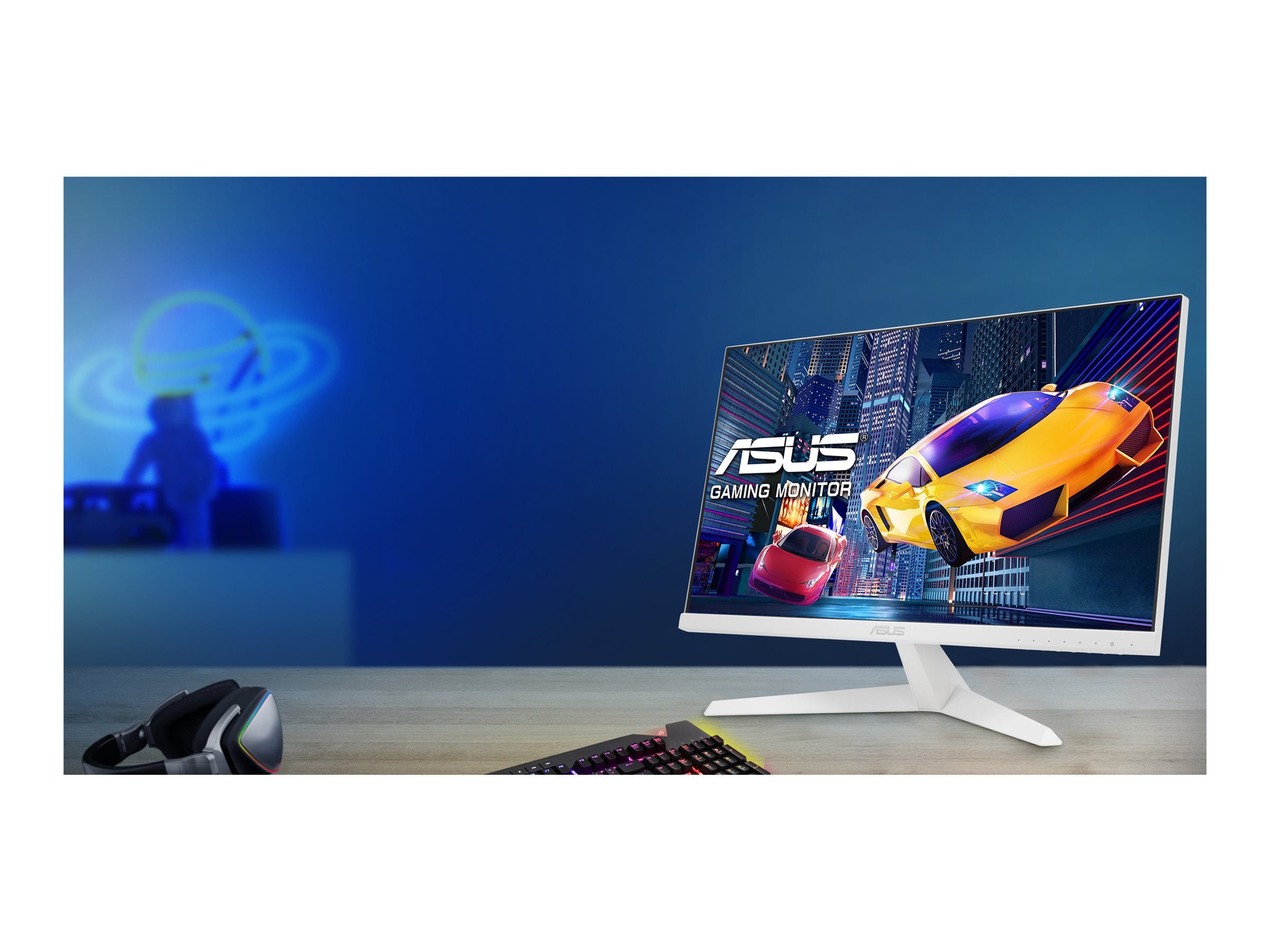 ASUS VY249HF-W Eye Care Gaming Monitor Vorderansicht