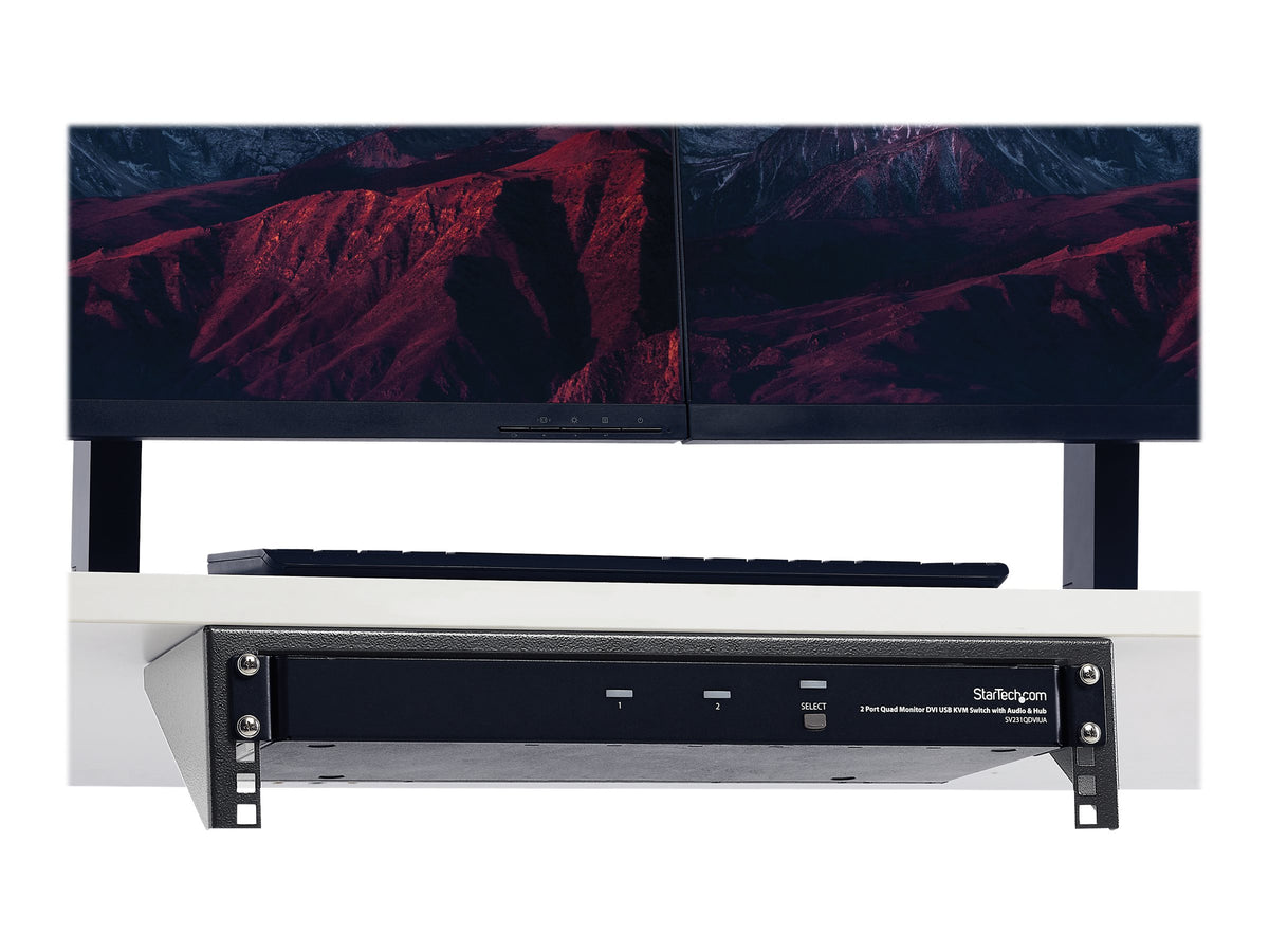 STARTECH.COM 2U 19 Zoll Wandmontage Halterung - Detailansicht