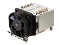 DYNATRON A24 AMD AM4 AM5 Kuehler 2U Aluminium-Lamellenstapel mit Heatpipes direkter CPU-Kontakt aktiv mit PWM bis zu 155W