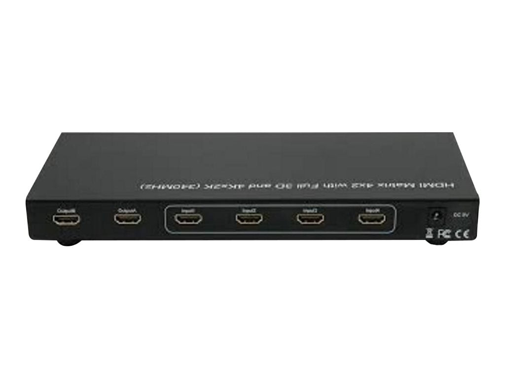 TECHLY HDMI 4x2 Matrix Switch 4Kx2K Vorderansicht