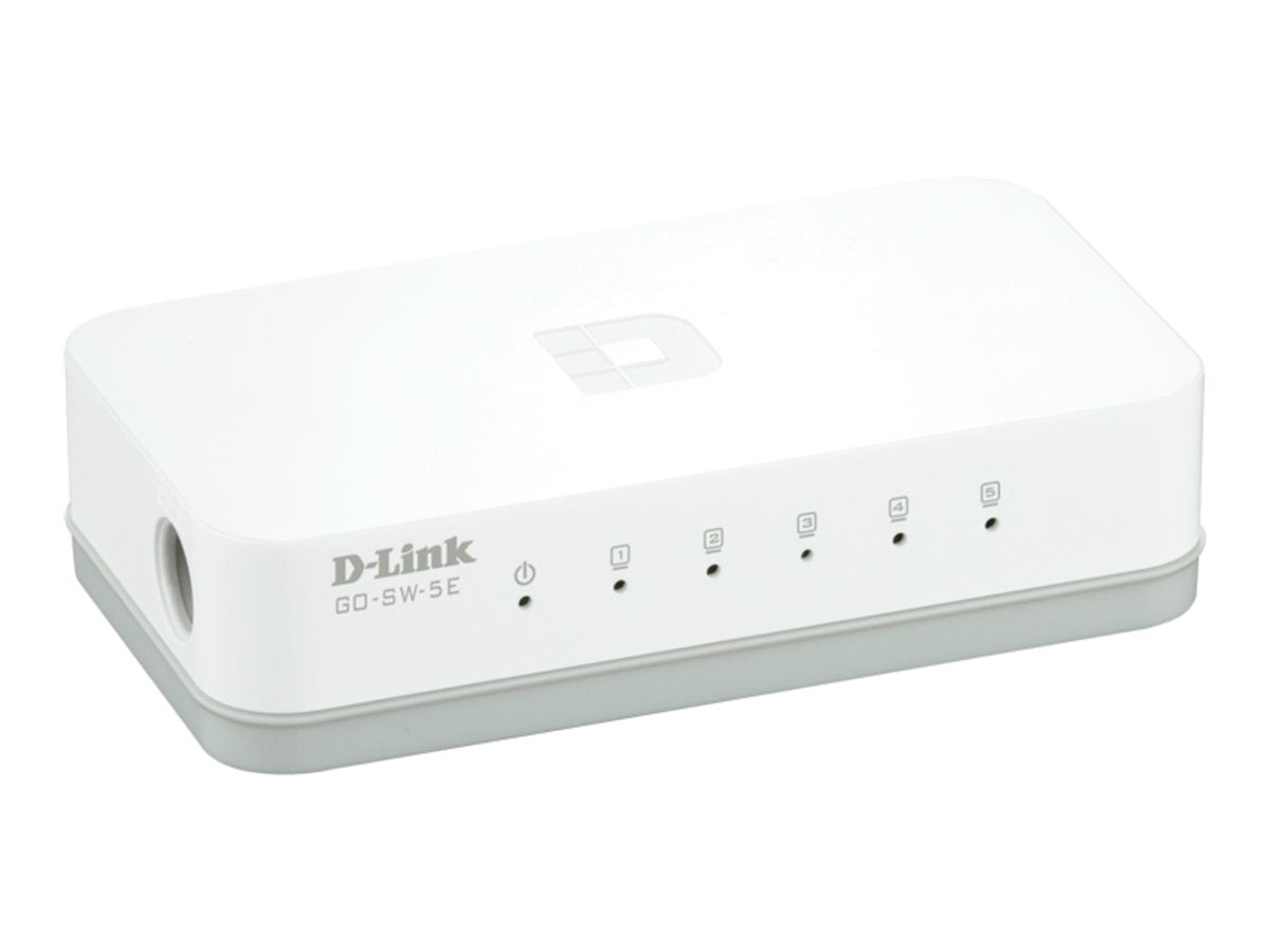 D-LINK GO-SW-5E 5-Port Fast Ethernet Switch Rückansicht