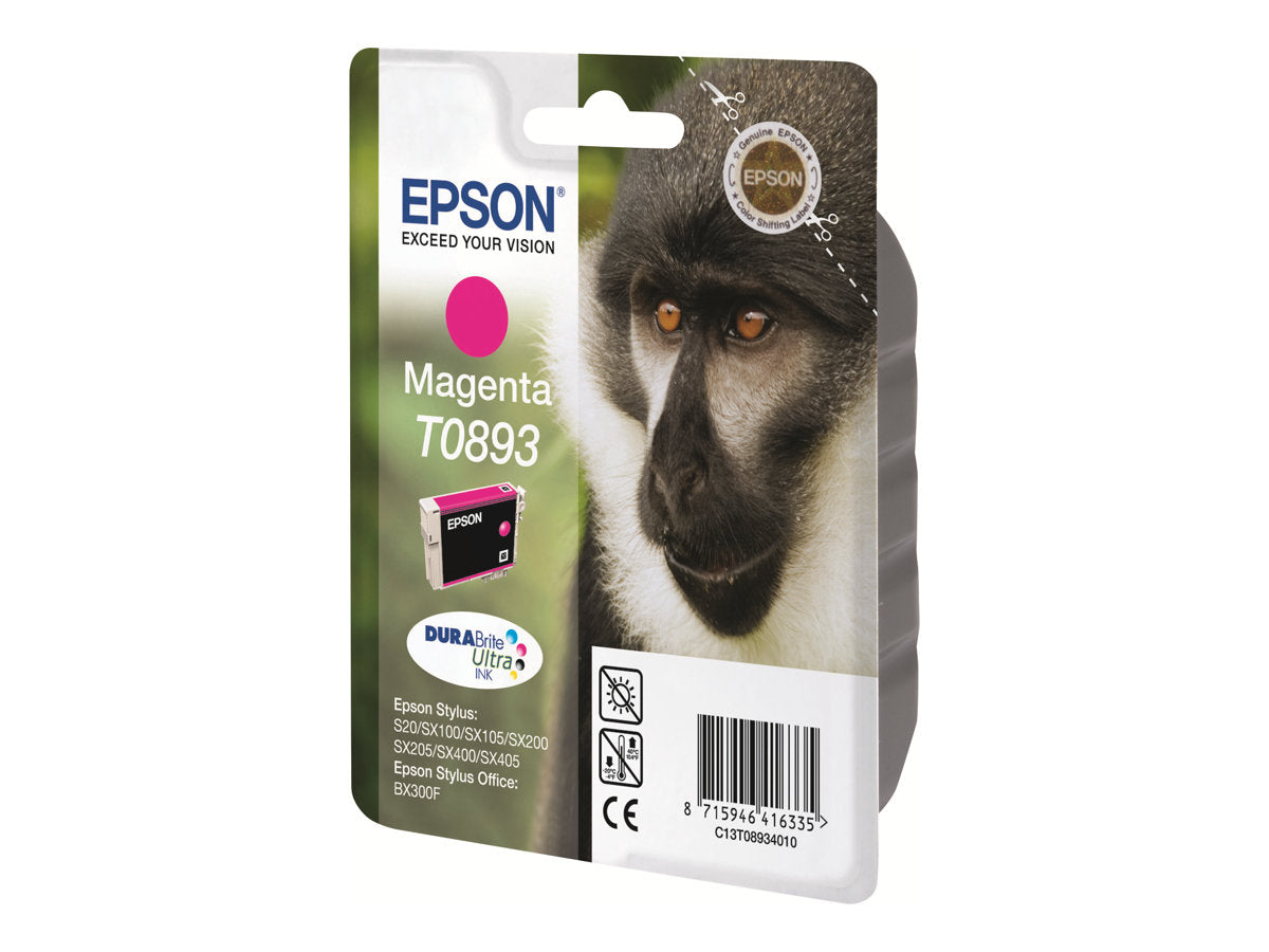 EPSON T0893 Tintenpatrone magenta Verpackung