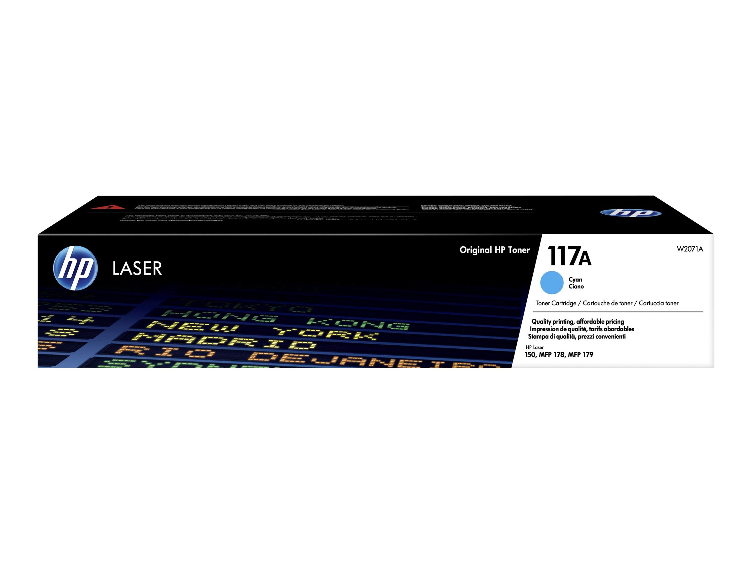 HP 117A Cyan Original Laser Toner Cartridge Vorderansicht
