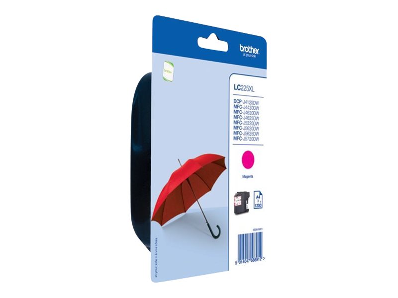 BROTHER LC-225XL Tinte magenta Seitenansicht