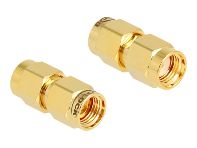 DELOCK Adapter RP-SMA Stecker zu RP-SMA Stecker - Vorderansicht