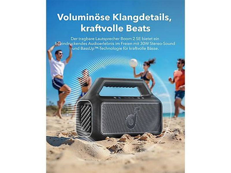 ANKER Soundcore Boom 2 SE Bluetooth Outdoor-Lautsprecher Vorderansicht