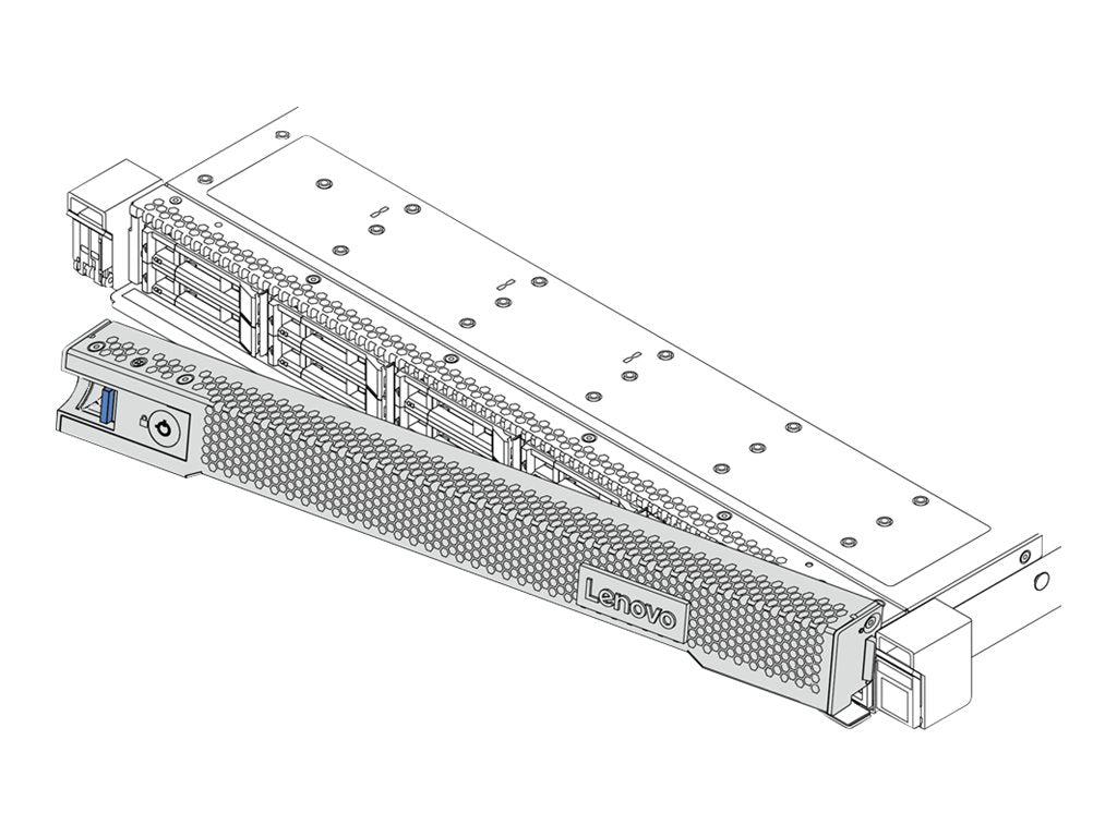 LENOVO ISG ThinkSystem V2/V3 1U Security Bezel v2 - Vorderansicht
